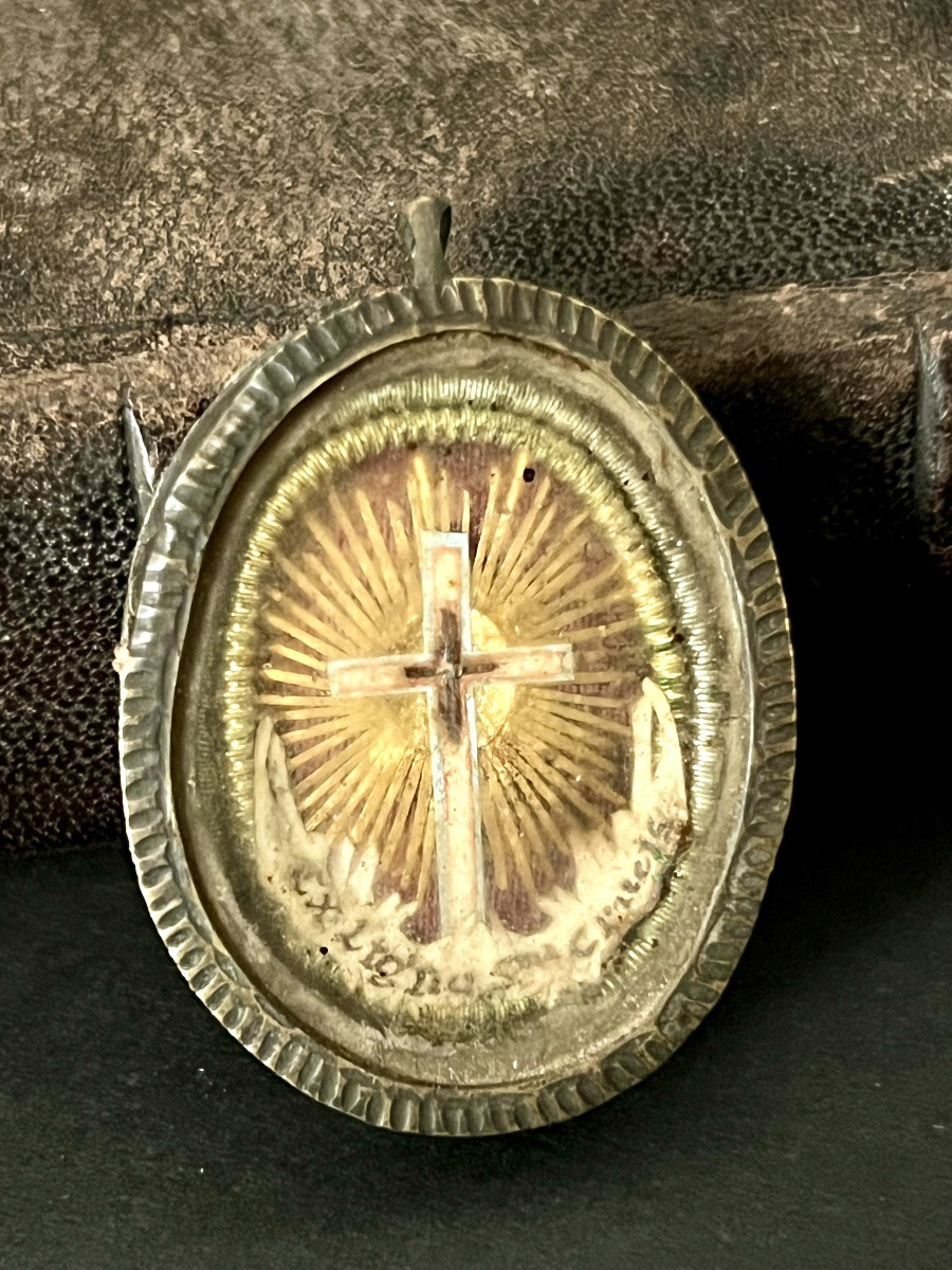 Reliquary Of The True Cross - Ex Ligno Crucis Dnjc - Late 17th Century - Italy-photo-1