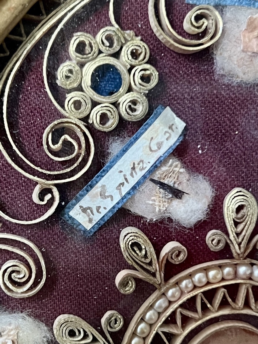 Important reliquaire de la Passion – Ex Ligno Crucis et reliques associées - XIXe siècle-photo-4