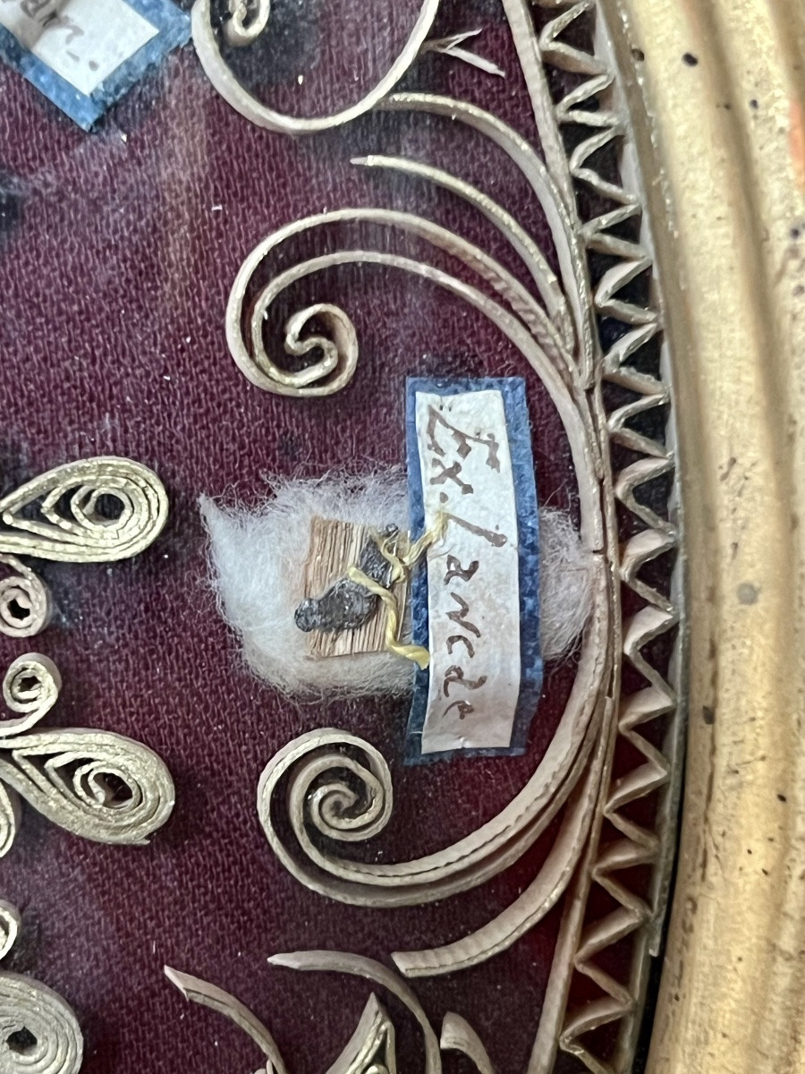 Important reliquaire de la Passion – Ex Ligno Crucis et reliques associées - XIXe siècle-photo-4