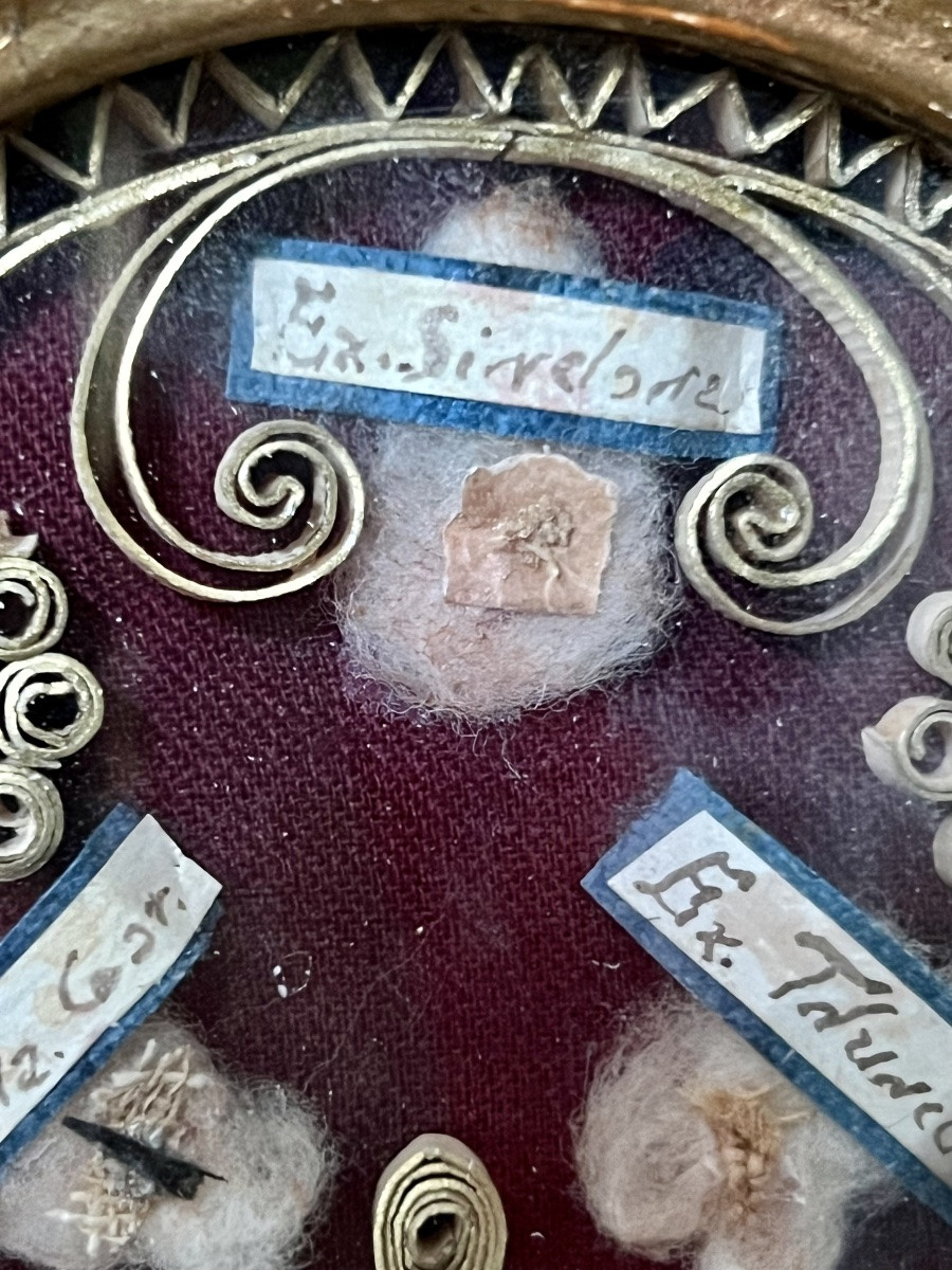 Important reliquaire de la Passion – Ex Ligno Crucis et reliques associées - XIXe siècle-photo-6