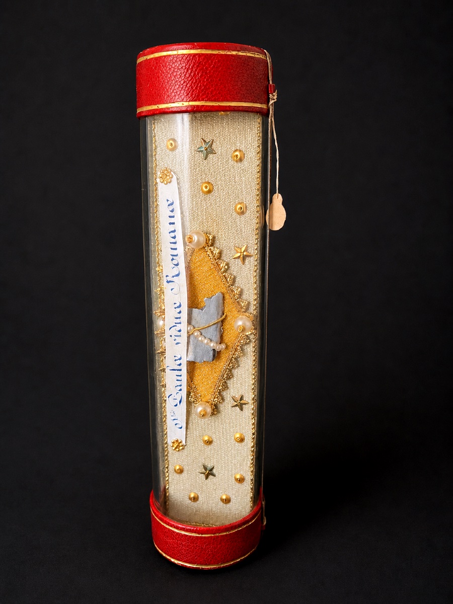 Sealed Tubular Reliquary - Saint Paula Of Rome - Certificate 1881-photo-2