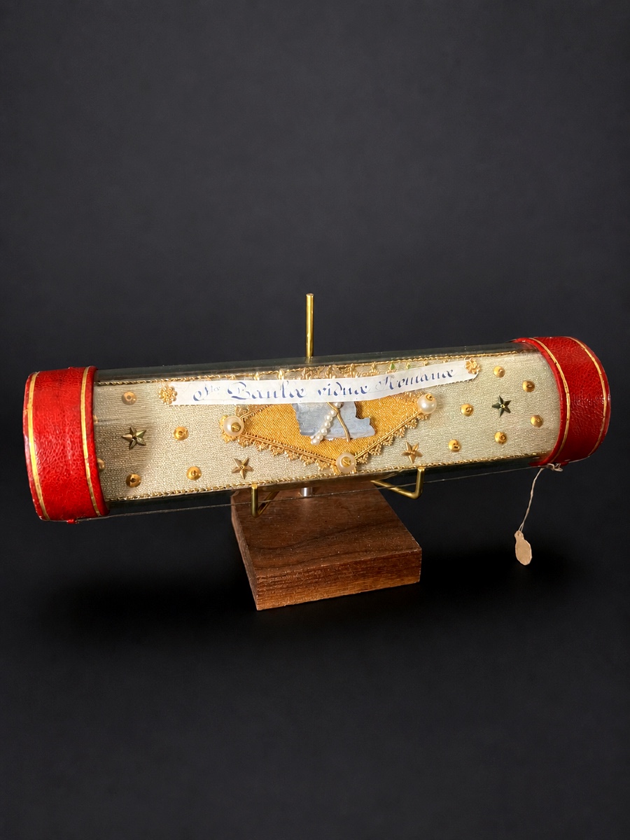 Sealed Tubular Reliquary - Saint Paula Of Rome - Certificate 1881