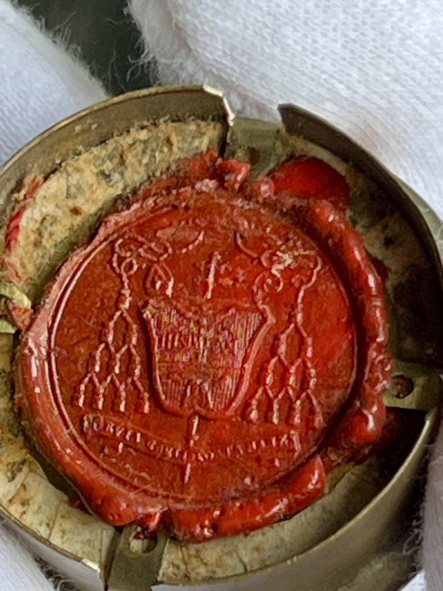 Reliquary In Sealed Theca - Relic Of Saint Hippolytus Of Rome - Authentic Cardinal Sterck-photo-5