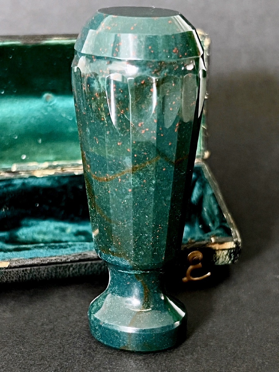 Blood Jasper Heraldic Seal, 19th Century-photo-4