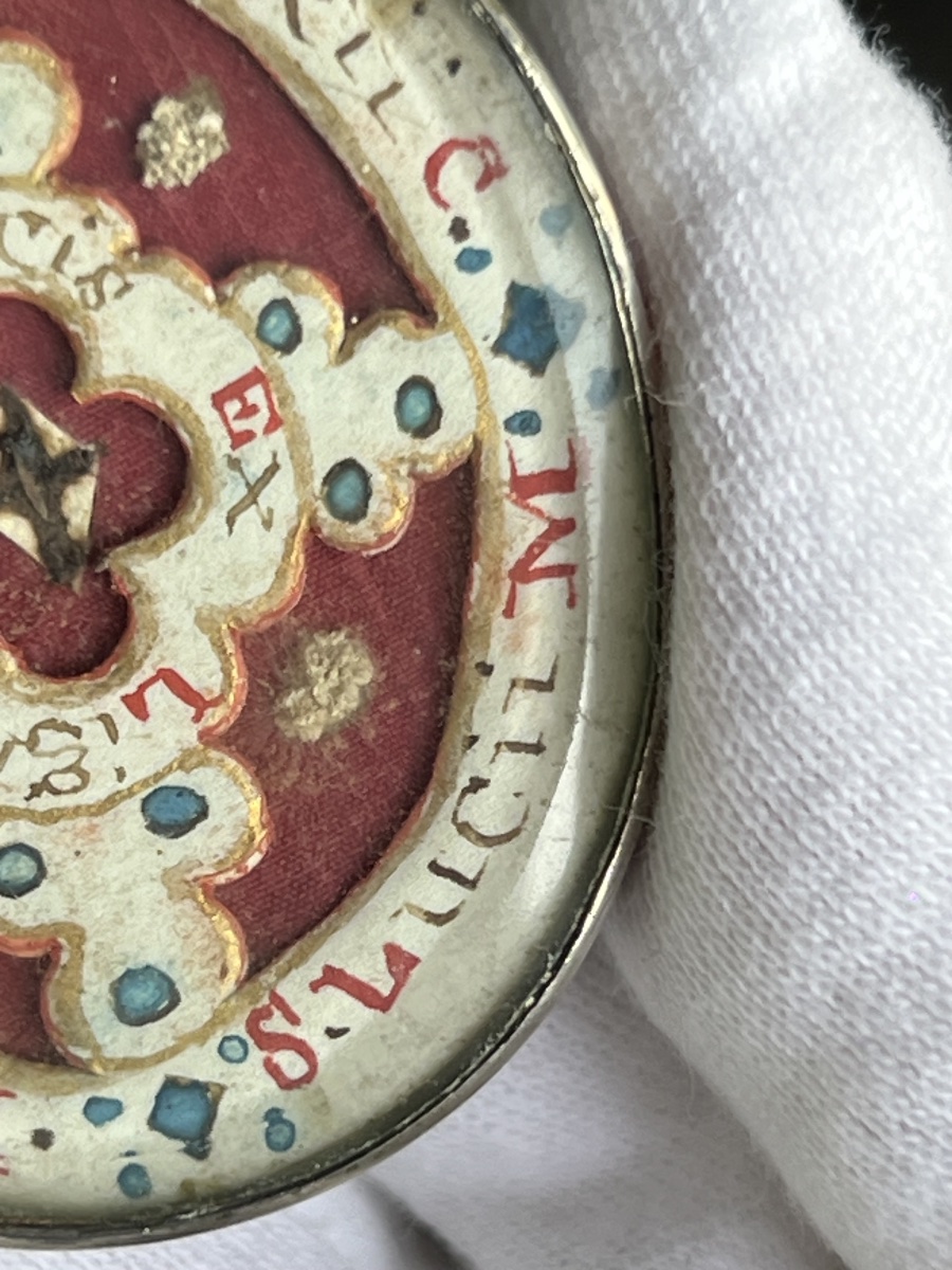 Reliquary Pendant Of Saint Nicholas Of Myra - Painted Miniature And Multiple Relics - 18th Century-photo-4