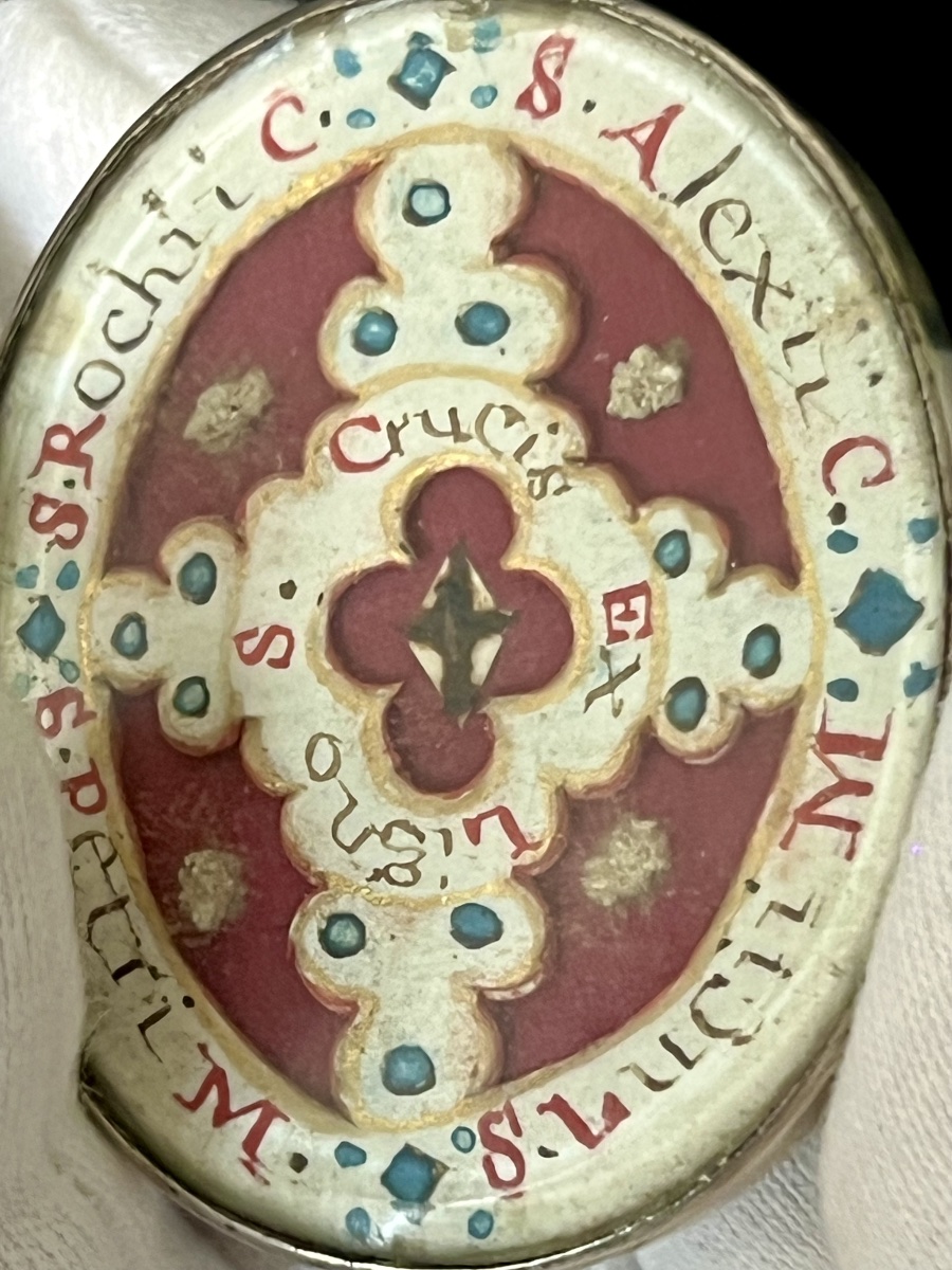 Reliquary Pendant Of Saint Nicholas Of Myra - Painted Miniature And Multiple Relics - 18th Century-photo-1