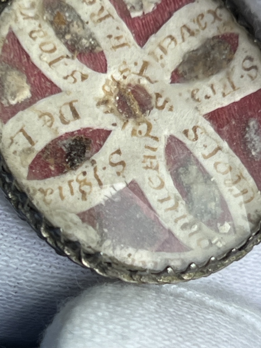 Reliquary Pendant With Miniature Of Saint John Nepomuk And Relics Of Jesuit Saints-photo-6