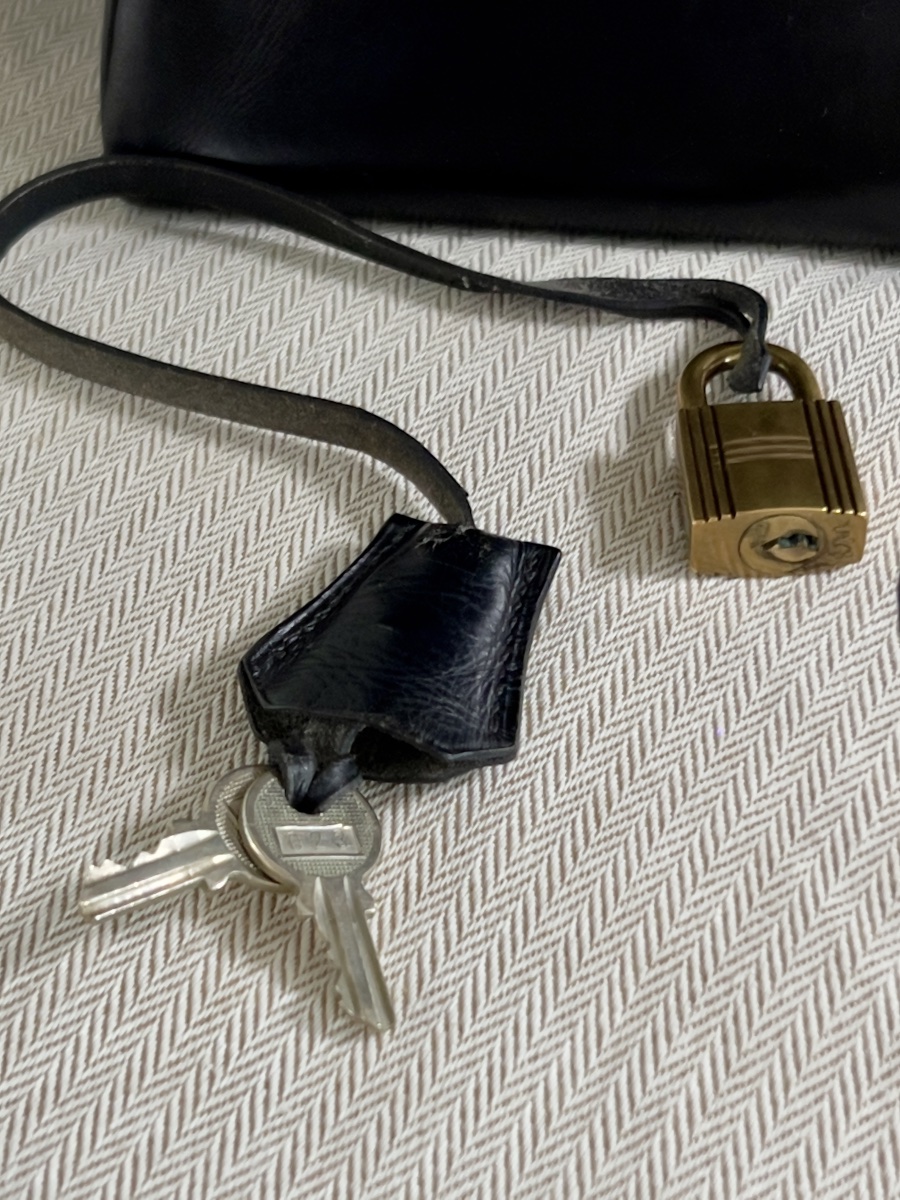 Hermès Kelly 28 Sellier – cuir Box noir – fin des années 1950-photo-2