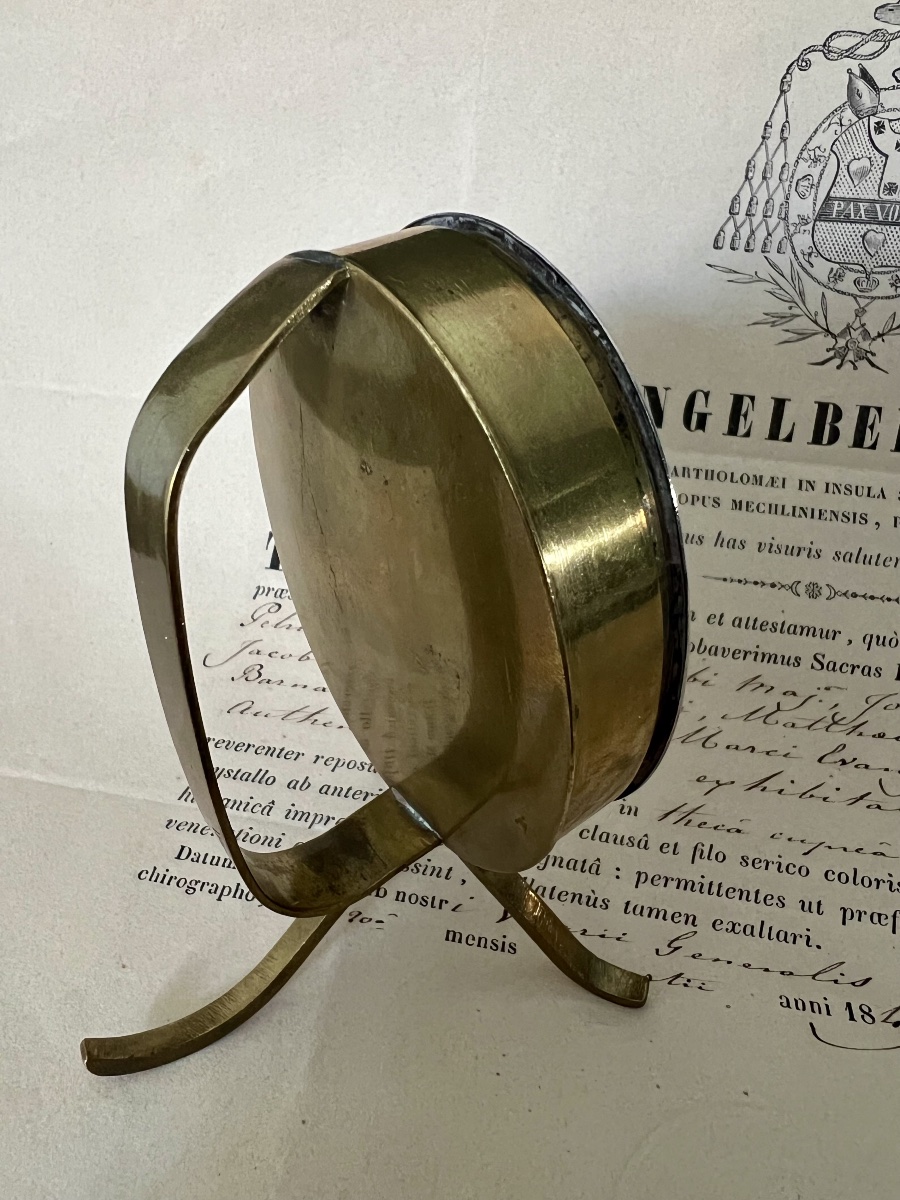 Reliquaire aux Saints Apôtres – authentique du Cardinal Engelbert Sterckx – Malines - XIXè-photo-1