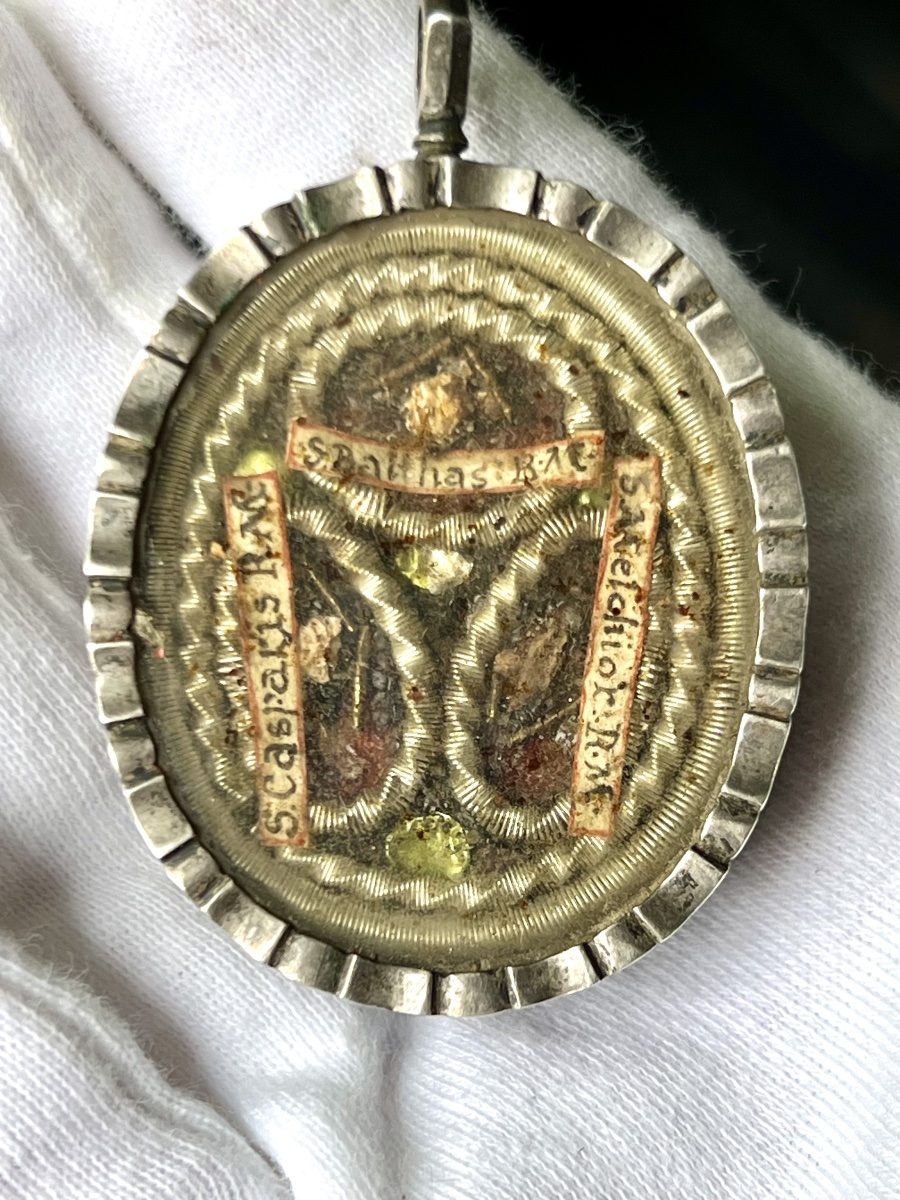 Rare reliquaire des Trois Mages – XVIIᵉ / XVIIIᵉ siècle -photo-3