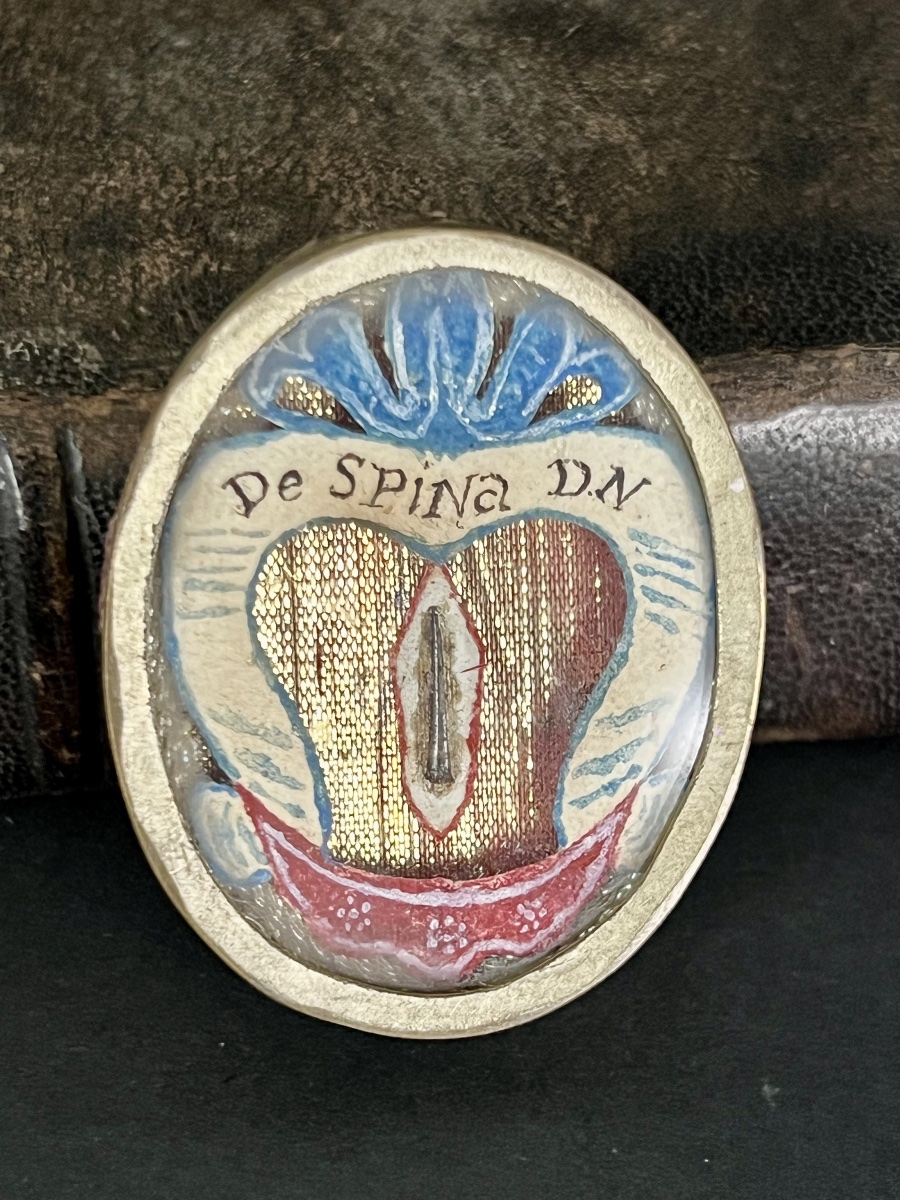 Reliquary “de Spina D.n.” – Relic Of The Holy Crown Of Thorns – 18th Century 