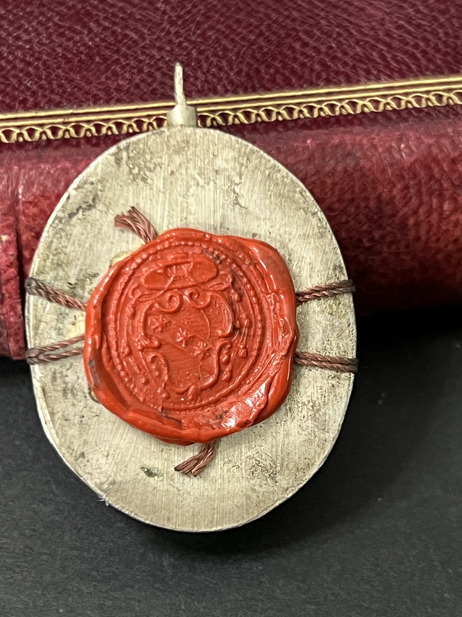 Reliquary "de Lancea Longini  quae  latus  domini  nostri Apervit" Reliquary – 18th Century-photo-2