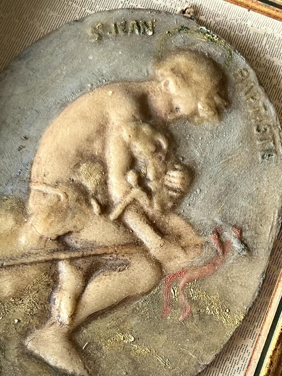 Wax Agnus Dei Depicting Saint John The Baptist – 18th Century-photo-2