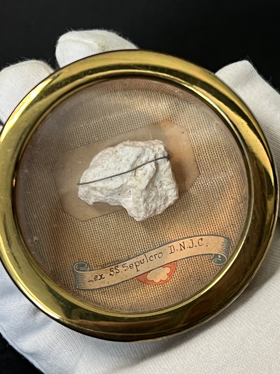  Reliquaire de Terre du Saint-Sépulcre de Notre-Seigneur Jésus-Christ – XIXᵉ siècle-photo-3