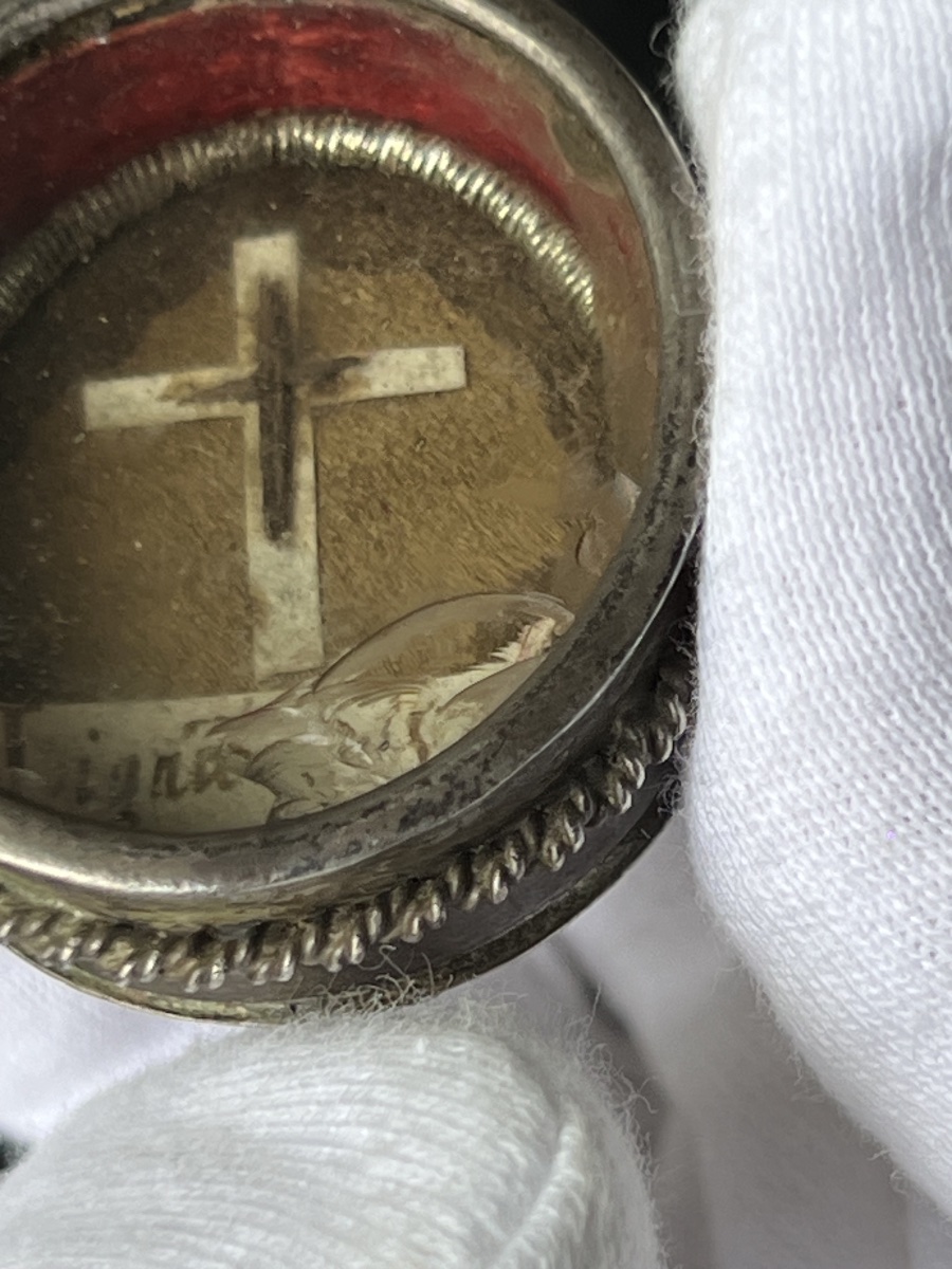 Reliquaire  « Lignum Sanctae Crucis » – Argent – XVIIIe siècle-photo-5