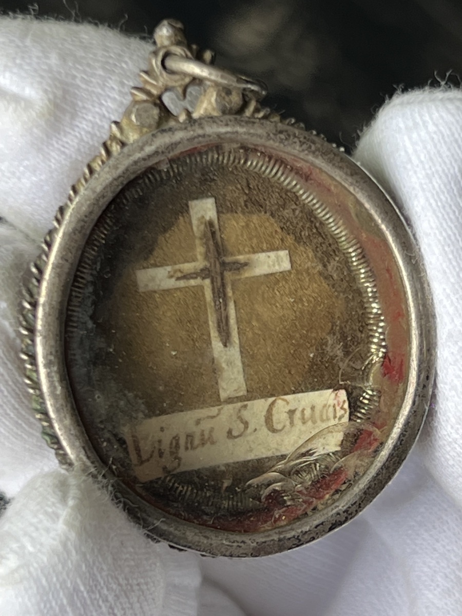 Reliquaire  « Lignum Sanctae Crucis » – Argent – XVIIIe siècle-photo-6
