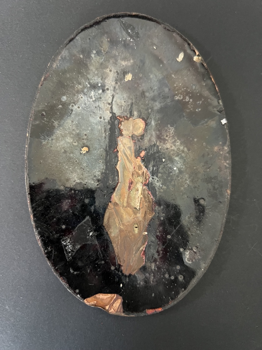Christ With A Reed – Oval Polychrome Enamel Plaque, 17th Century-photo-8