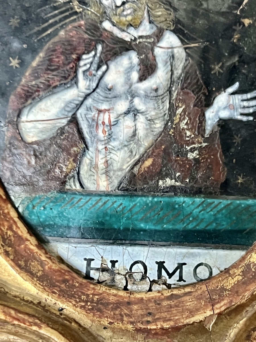 Ecce Homo – Plaque en émaux polychromes - XVIᵉ siècle-photo-4