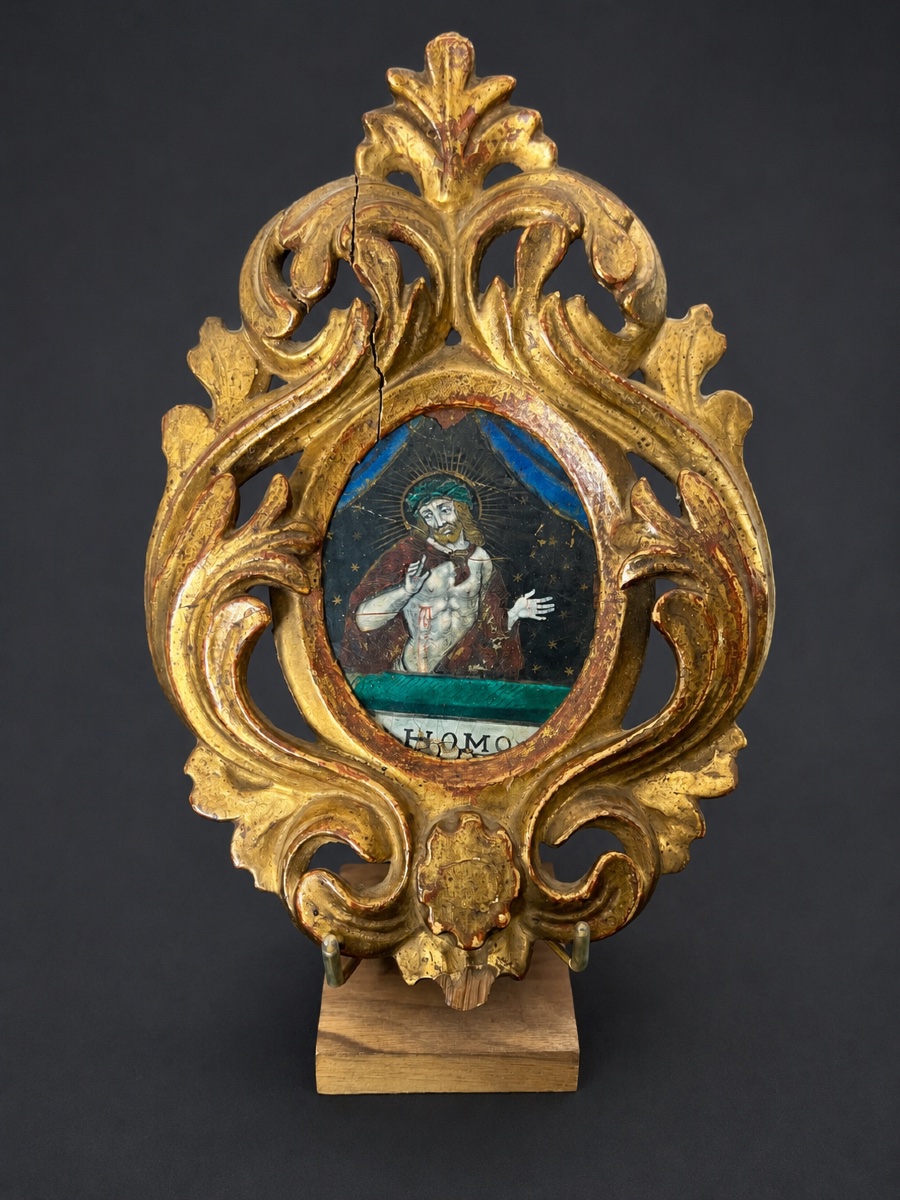Ecce Homo – Plaque en émaux polychromes - XVIᵉ siècle