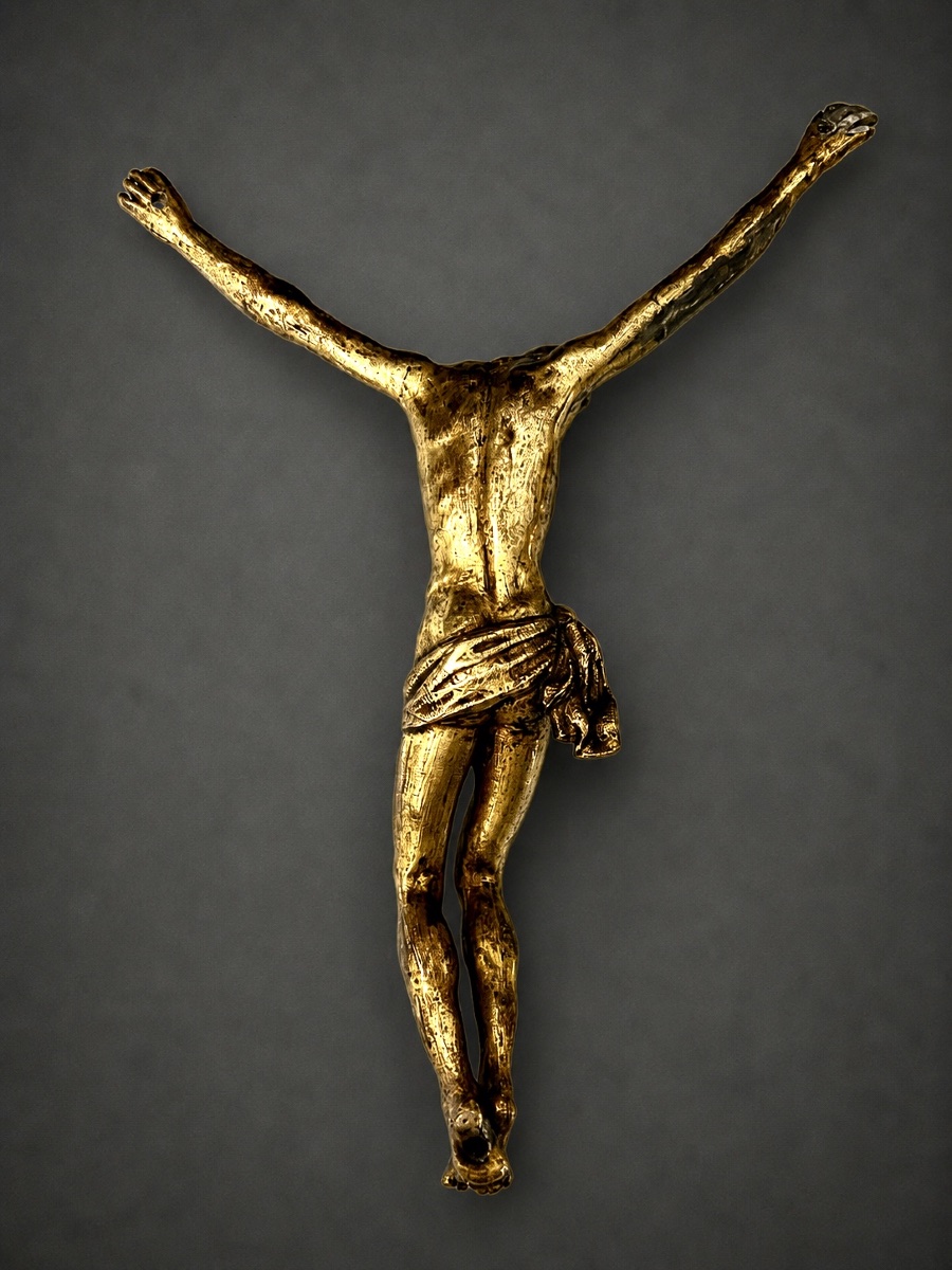 Gilded Bronze Christ After Jean De Bologne – Italy, Late 16th–early 17th Century-photo-2