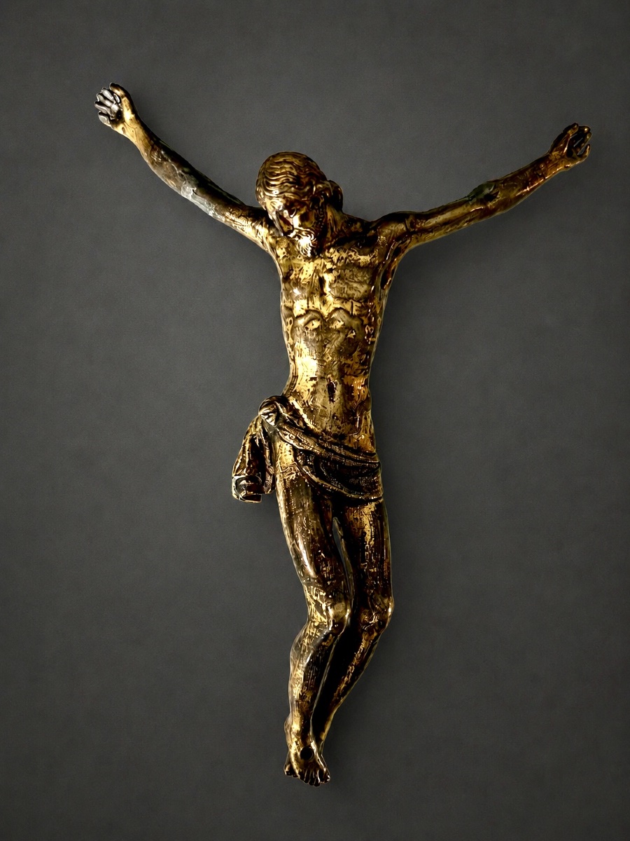 Gilded Bronze Christ After Jean De Bologne – Italy, Late 16th–early 17th Century