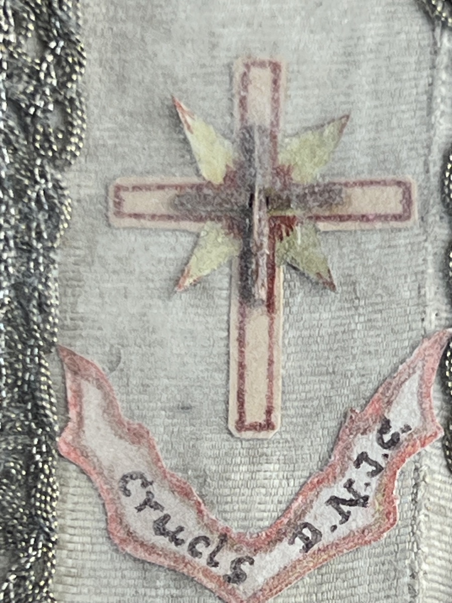 Silver Reliquary Of The Holy Cross –mexico -  19th Century-photo-5