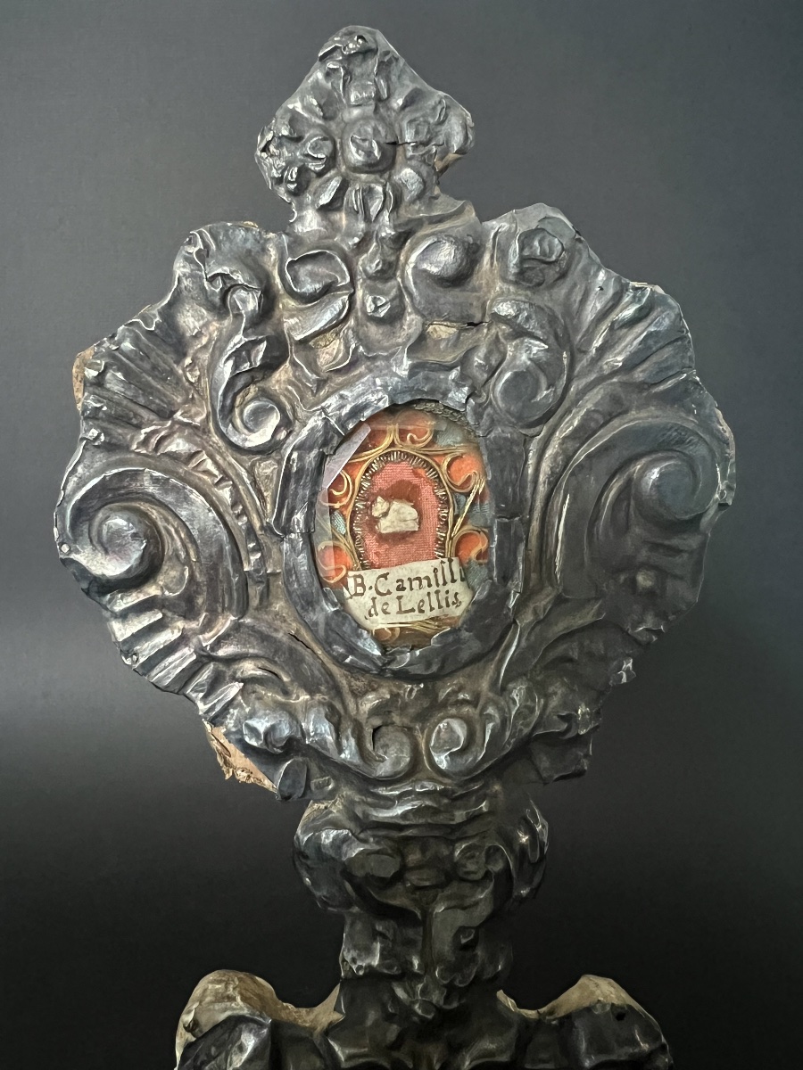Reliquaire baroque de saint Camille de Lellis – XVIIIe siècle-photo-2