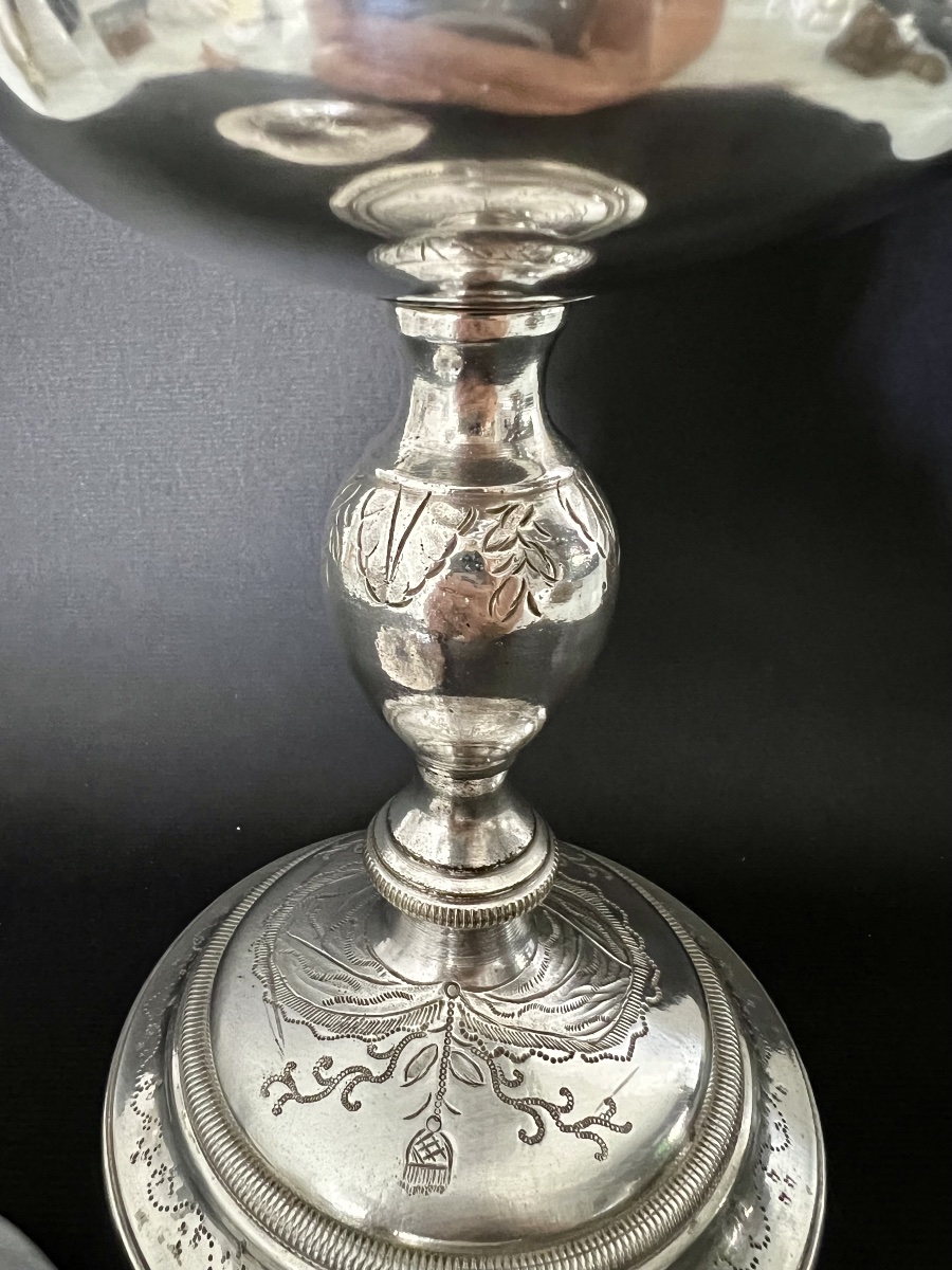 Solid Silver And Vermeil Ciborium – Martial Dejean – First Empire, Circa 1798–1809 – Paris-photo-4