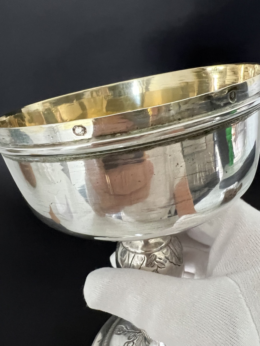 Solid Silver And Vermeil Ciborium – Martial Dejean – First Empire, Circa 1798–1809 – Paris-photo-6
