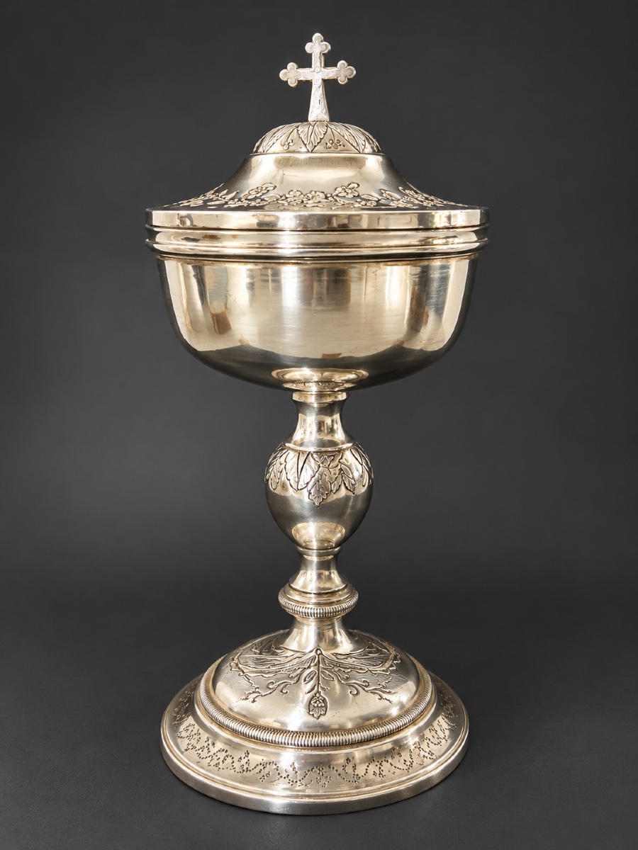 Solid Silver And Vermeil Ciborium – Martial Dejean – First Empire, Circa 1798–1809 – Paris