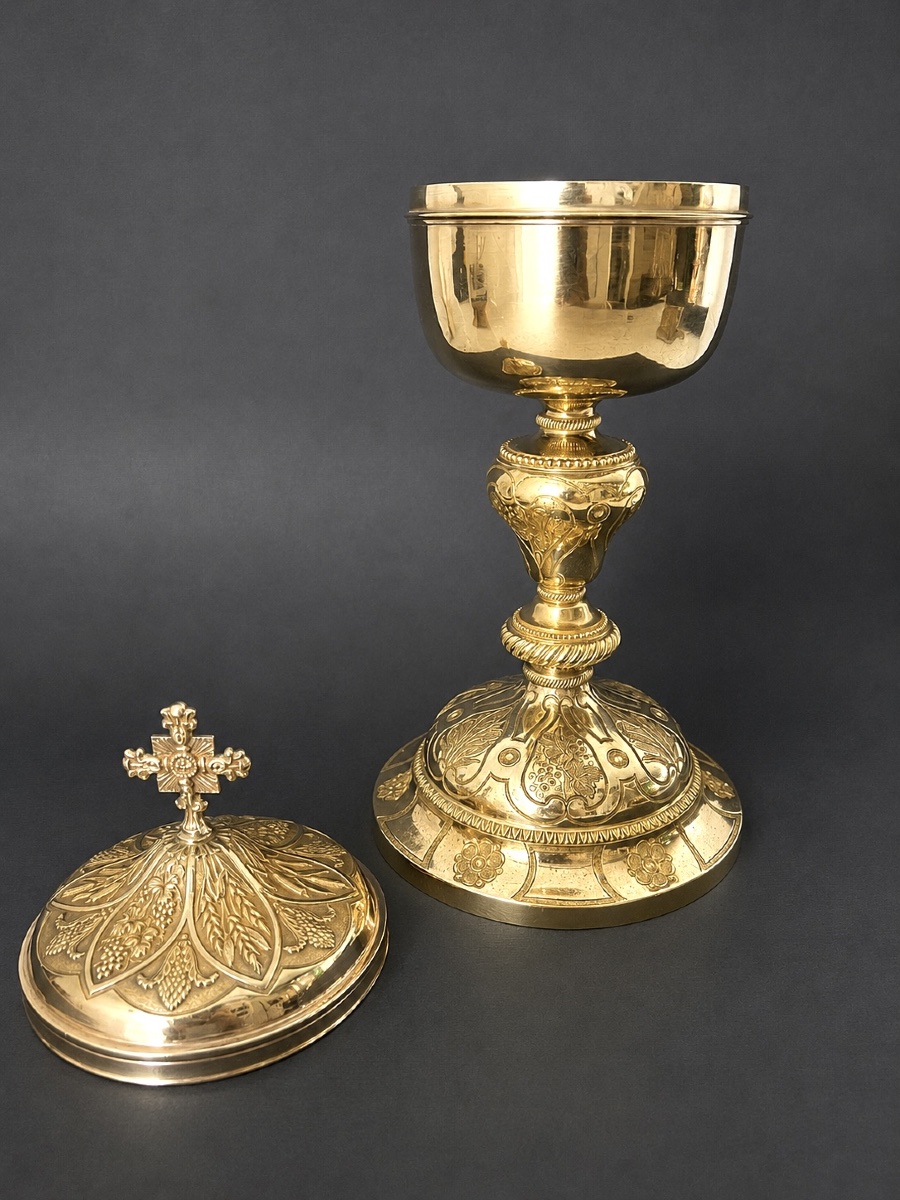 Vermeil Ciborium – Paris, 1846–1865 – Joseph-philippe-adolphe Dejean – Paris-photo-2