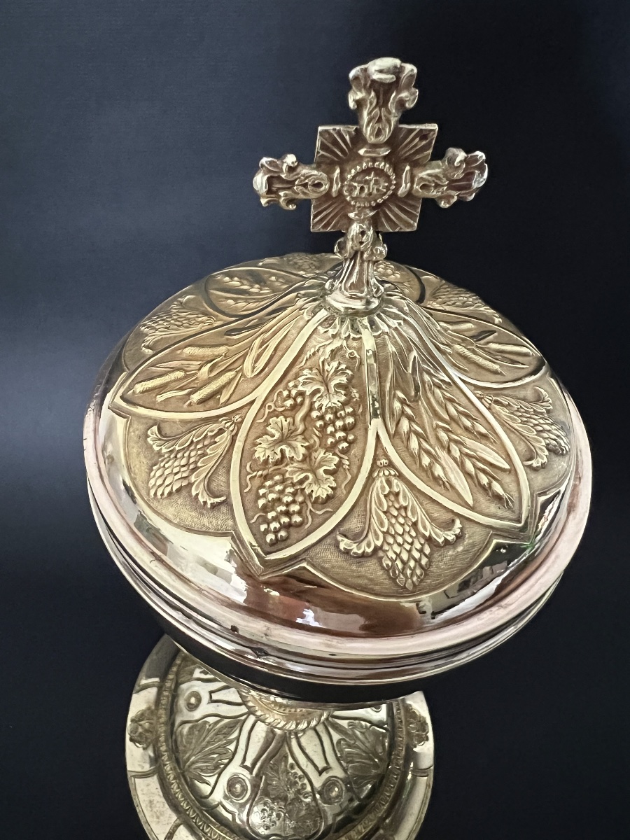Vermeil Ciborium – Paris, 1846–1865 – Joseph-philippe-adolphe Dejean – Paris-photo-4