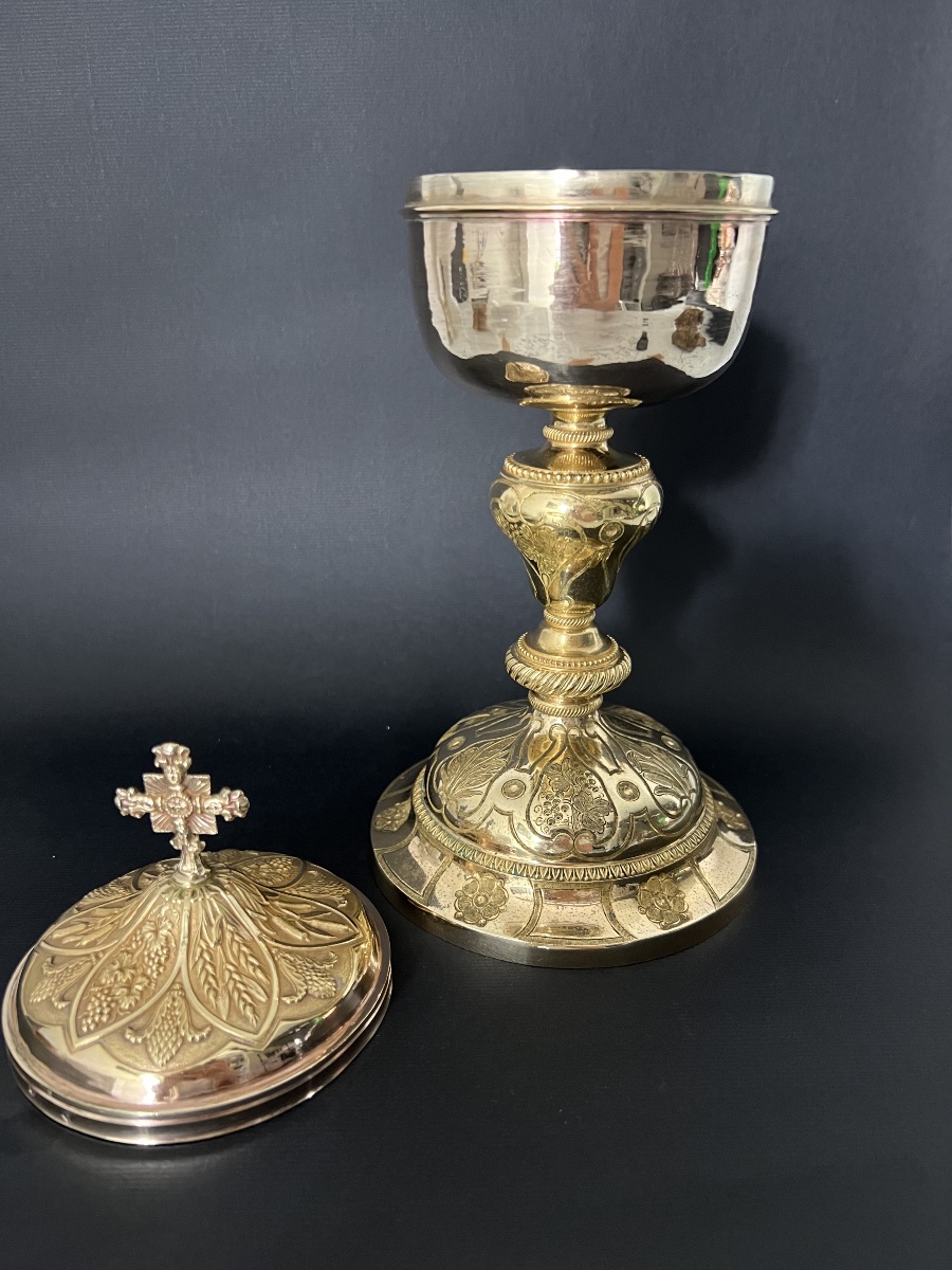 Vermeil Ciborium – Paris, 1846–1865 – Joseph-philippe-adolphe Dejean – Paris-photo-3