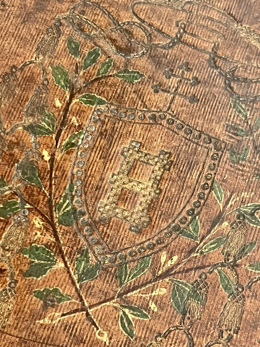 Leather Travel Case Bearing The Coat Of Arms Of A Cardinal-archbishop – 18th / Early 19th Century-photo-2