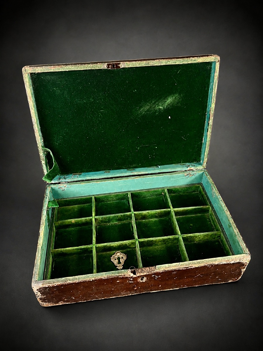 Leather Travel Case Bearing The Coat Of Arms Of A Cardinal-archbishop – 18th / Early 19th Century-photo-3