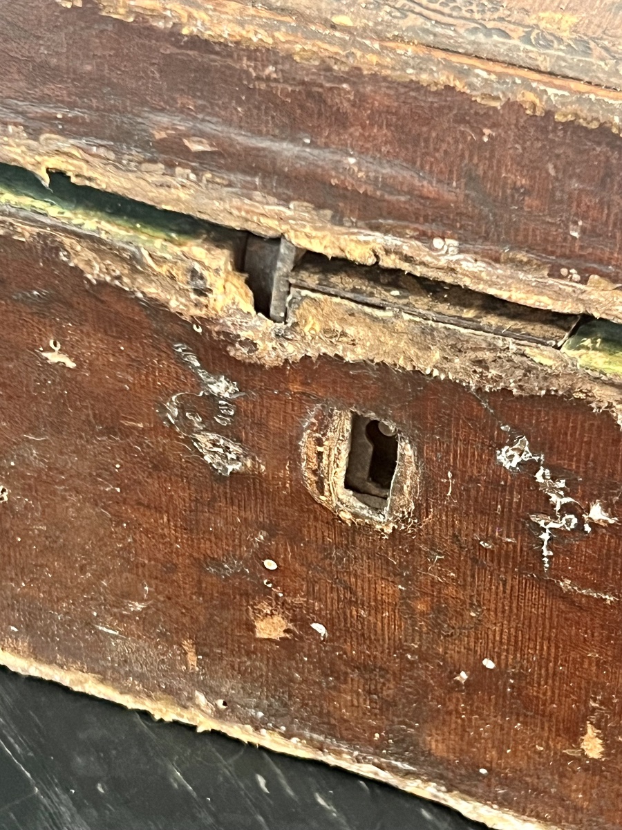 Leather Travel Case Bearing The Coat Of Arms Of A Cardinal-archbishop – 18th / Early 19th Century-photo-5