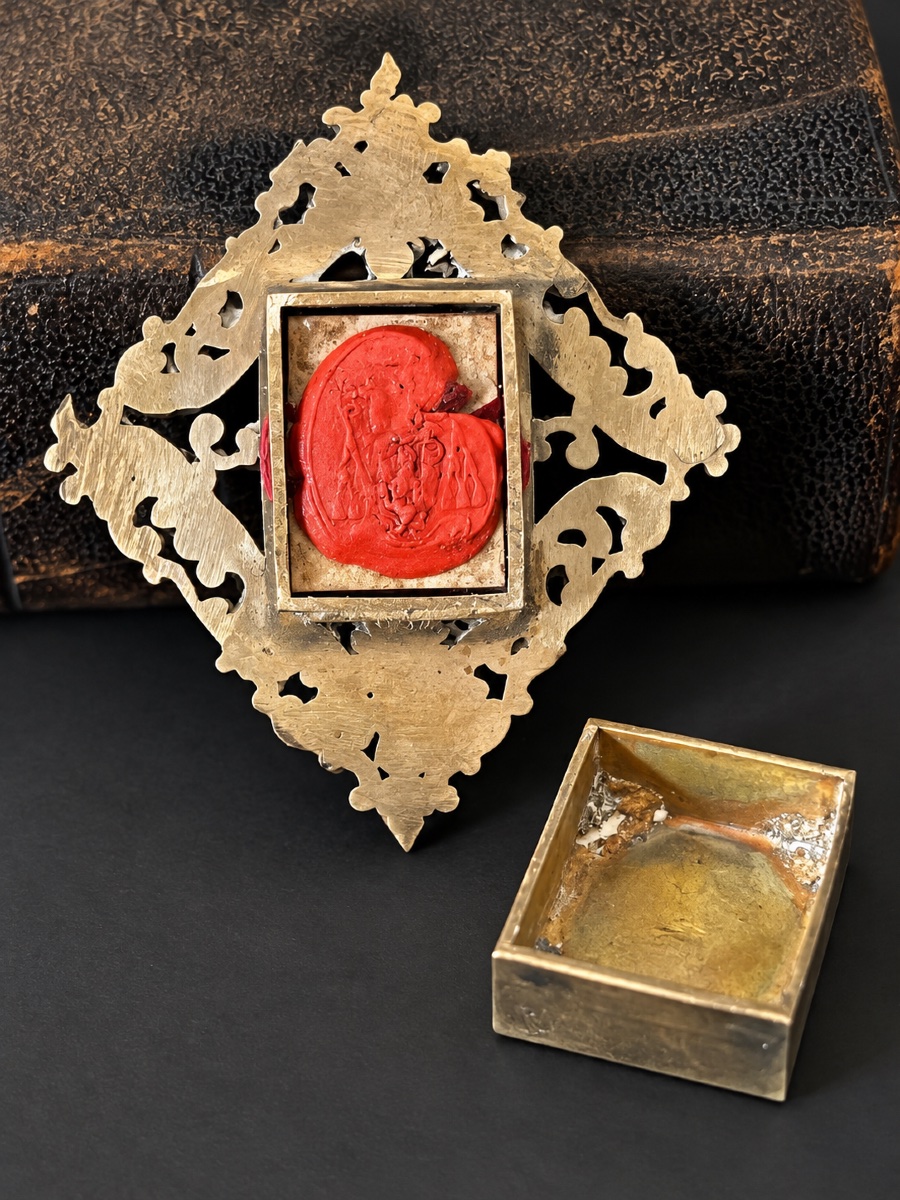 Reliquaire de la Sainte Croix – Lignum Crucis – Italie, XVIIIe siècle-photo-4