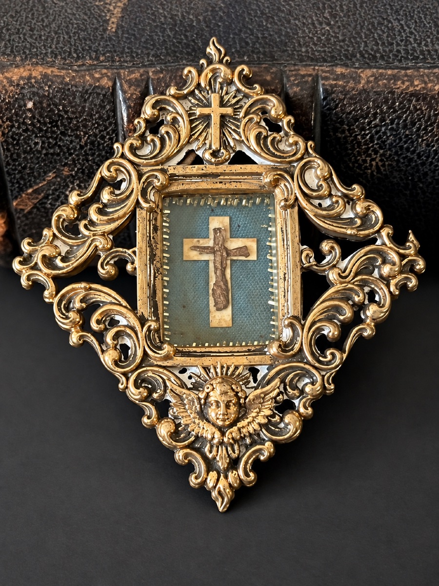 Reliquaire de la Sainte Croix – Lignum Crucis – Italie, XVIIIe siècle