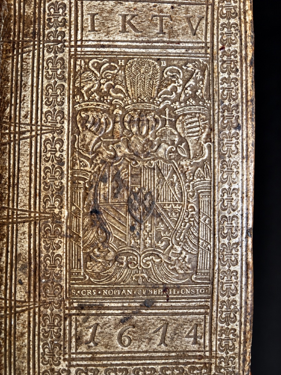 Christian Gerson – Der Juden Thalmud – Gera 1613 – Reliure estampée datée 1614-photo-2