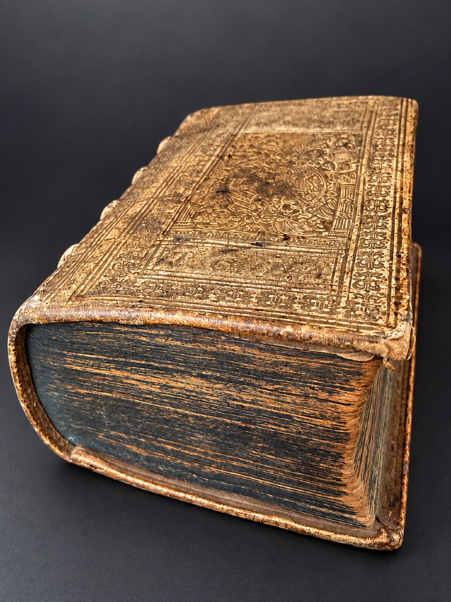 Christian Gerson – Der Juden Thalmud – Gera 1613 – Reliure estampée datée 1614