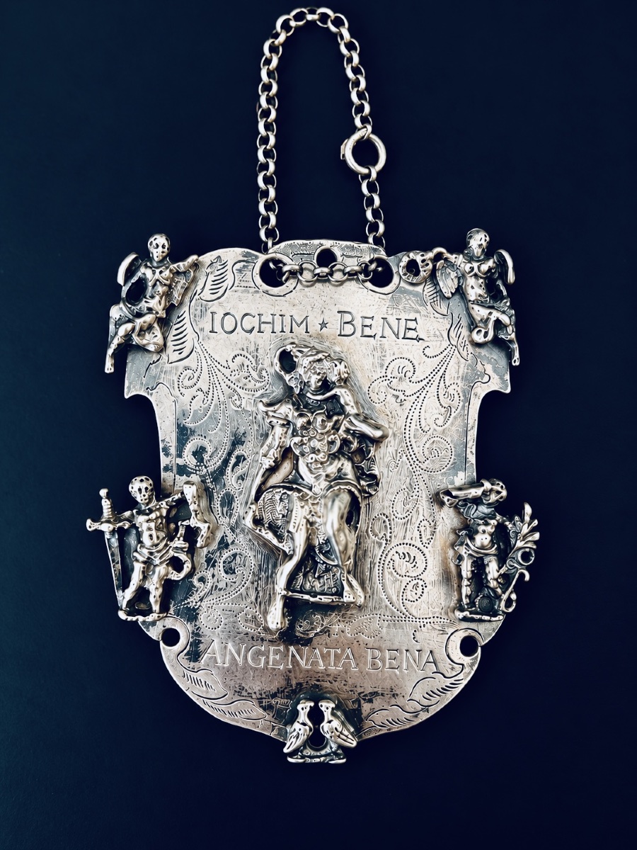 Plaque de confrérie en argent – Saint Christophe – Espagne, XVIIe siècle -photo-1
