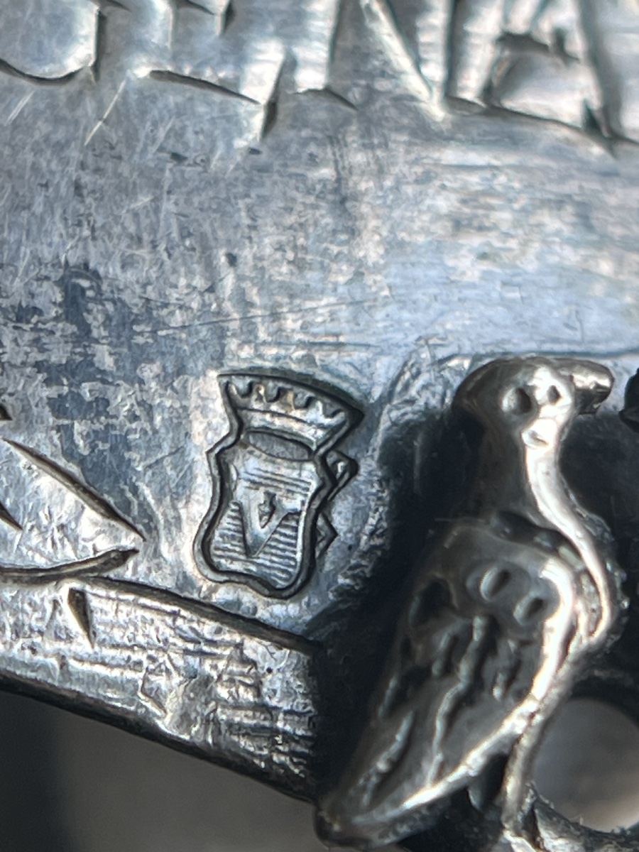 Plaque de confrérie en argent – Saint Christophe – Espagne, XVIIe siècle -photo-7
