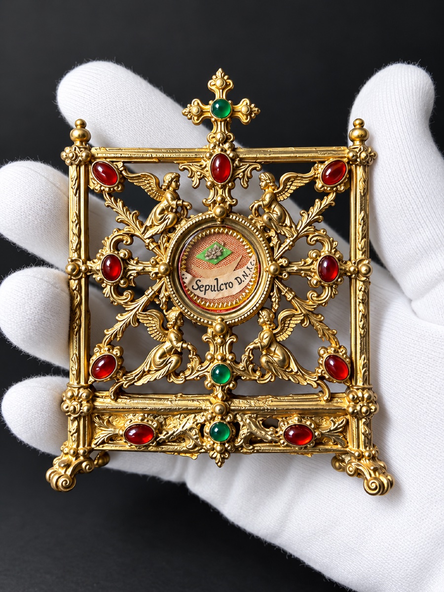 Reliquaire du Saint-Sépulcre – Italie, XVIIIe siècle-photo-4