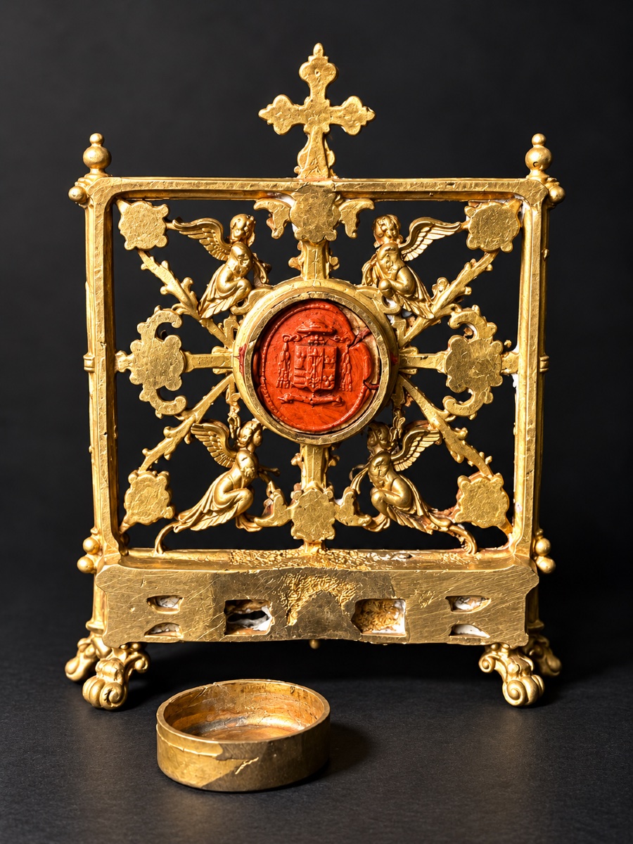 Reliquary Of The Holy Cross – Lignum Crucis – Italy, 18th Century-photo-3