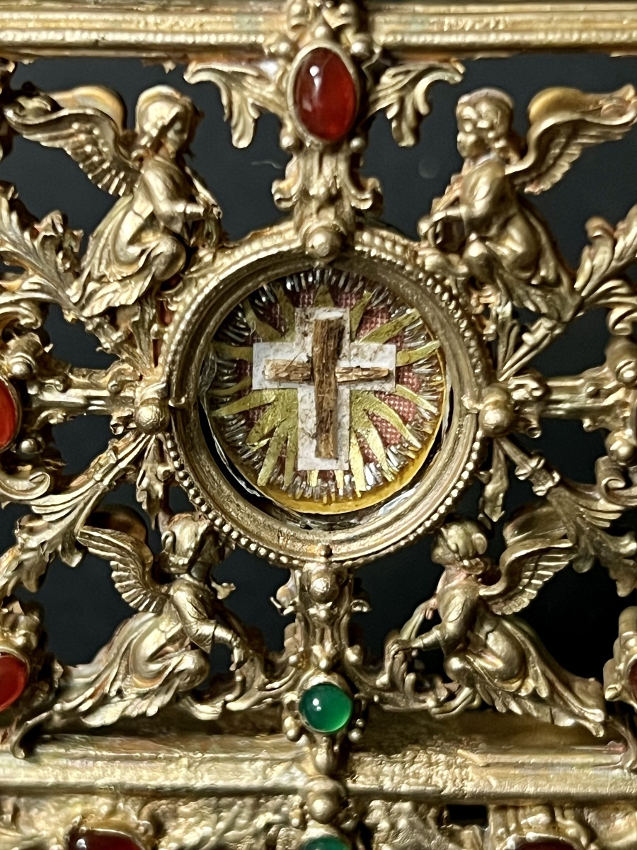 Reliquary Of The Holy Cross – Lignum Crucis – Italy, 18th Century-photo-4