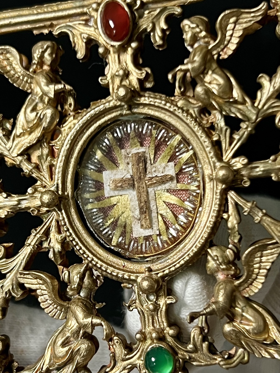 Reliquary Of The Holy Cross – Lignum Crucis – Italy, 18th Century-photo-2