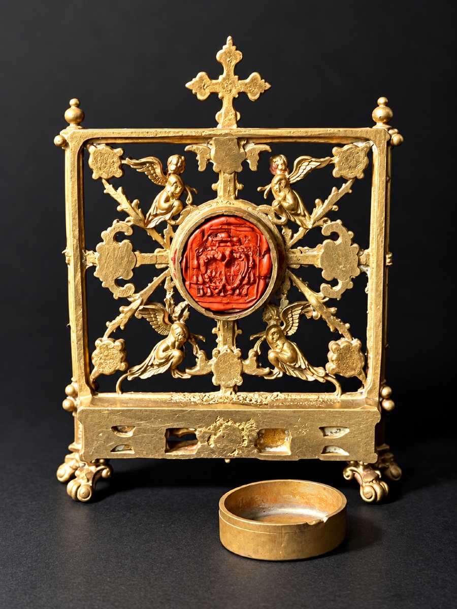 Reliquaire de la Sainte Tunique du Christ – Italie, XVIIIe siècle-photo-3