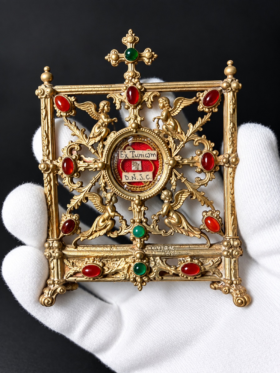 Reliquaire de la Sainte Tunique du Christ – Italie, XVIIIe siècle-photo-4