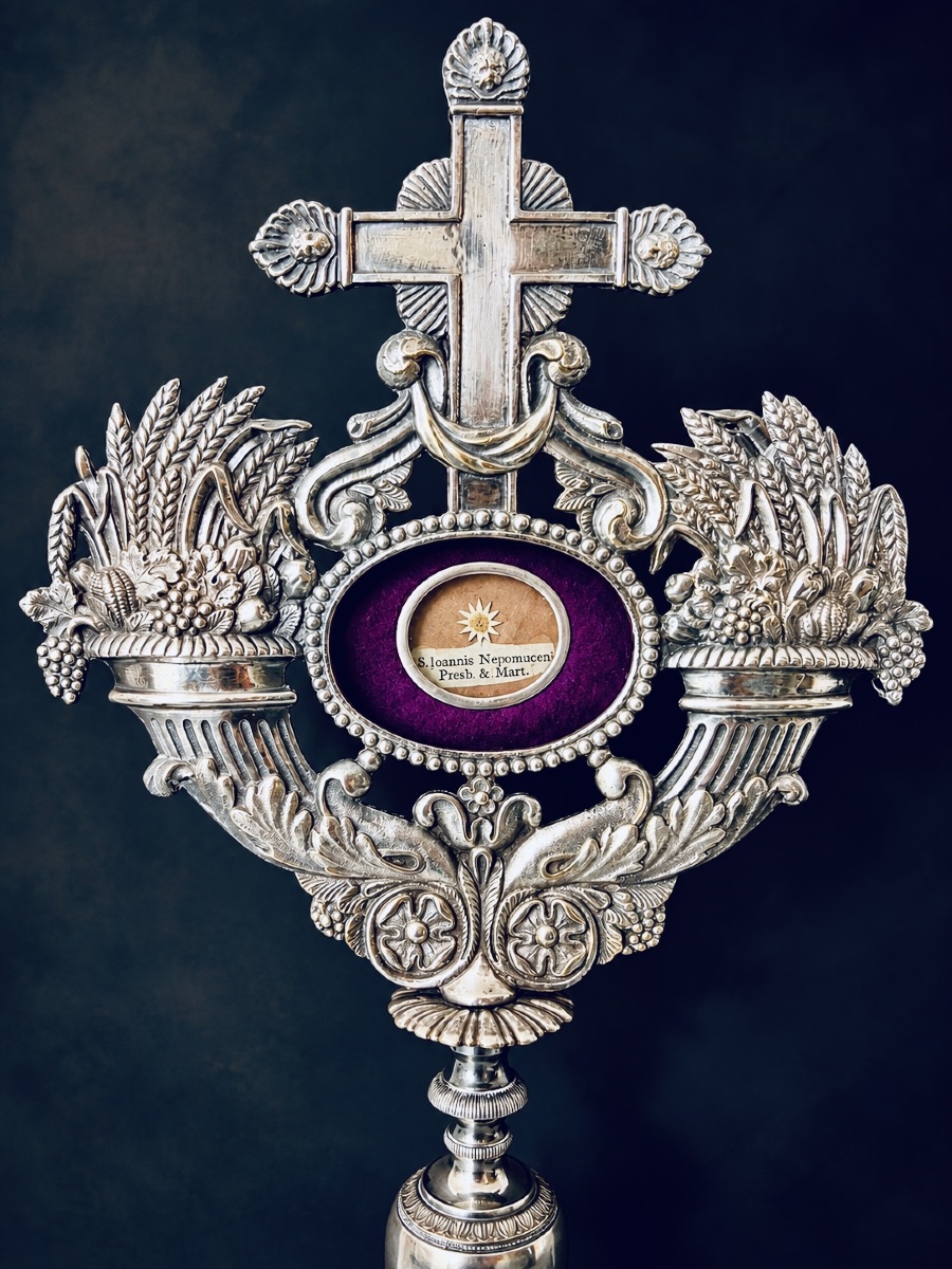 Reliquaire de saint Jean Népomucène  – XVIIIe siècle-photo-1