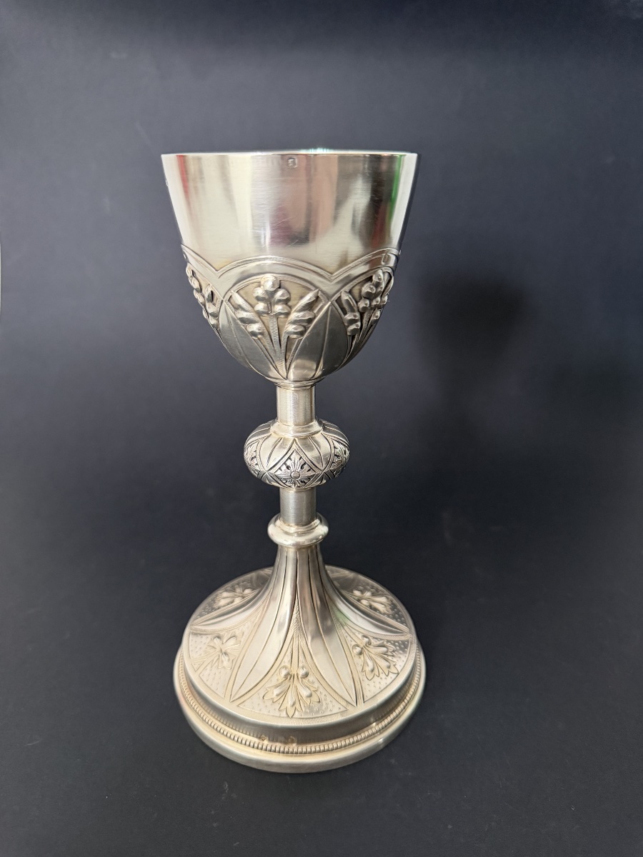 Solid Silver And Vermeil Chalice-photo-2